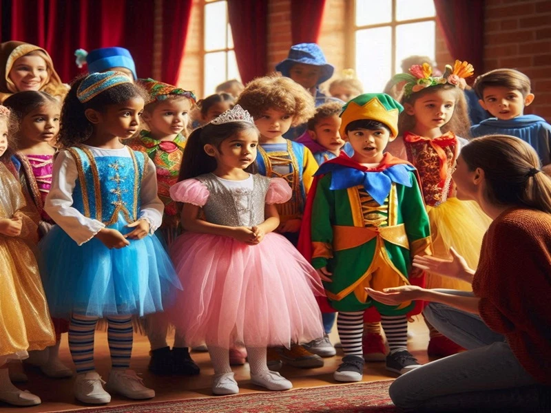 Yaratıcı Drama eğitimi alan çocuklar